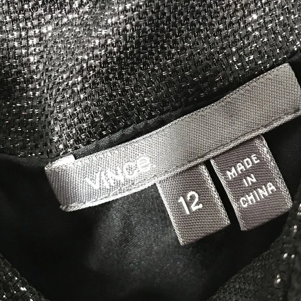 Vince. Sleeveless Shimmer Party Dress with Pockets - Picture 7 of 8